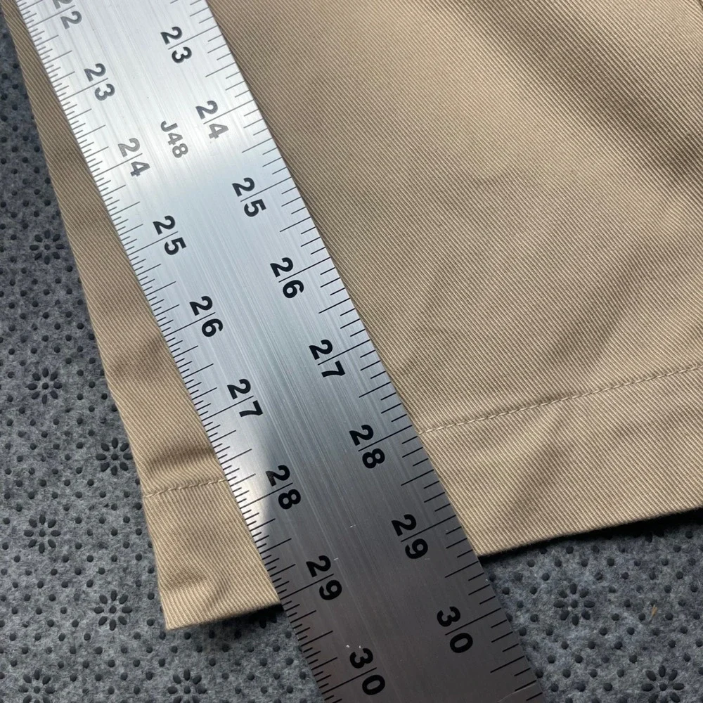Banana Republic Mens 35x30 Straight ITALY FABRIC Khaki Chinos Tan Stretch Pants